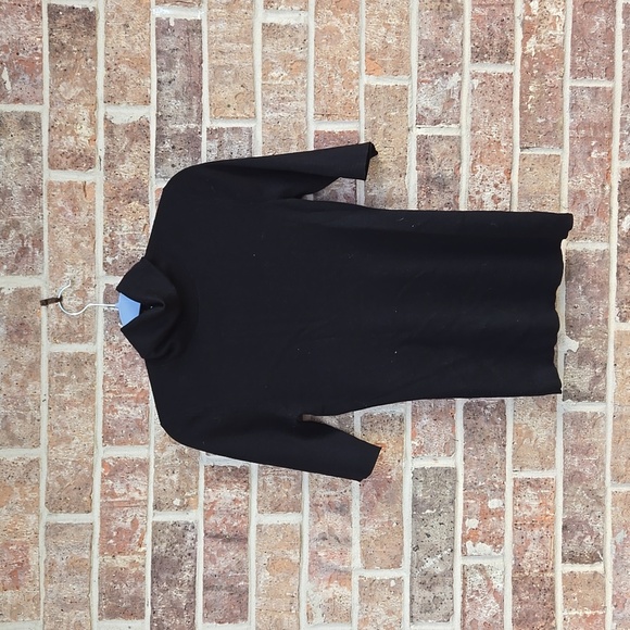 Theory 100% Wool turtleneck Black Top Size M - Picture 1 of 4